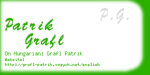 patrik grafl business card